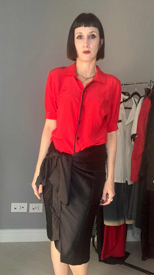 Camicetta rossa seta