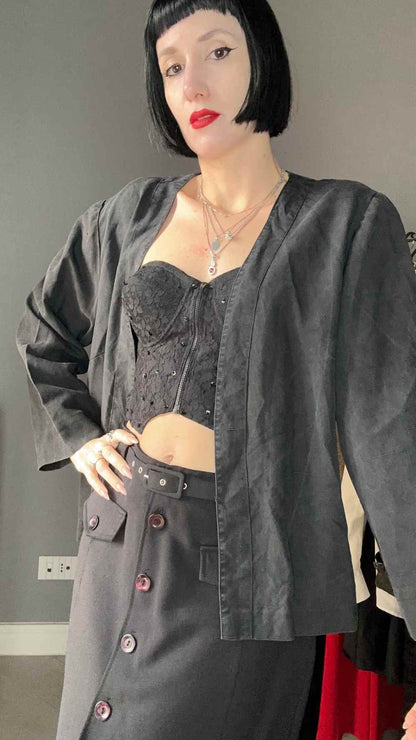 Camicia aperta in seta