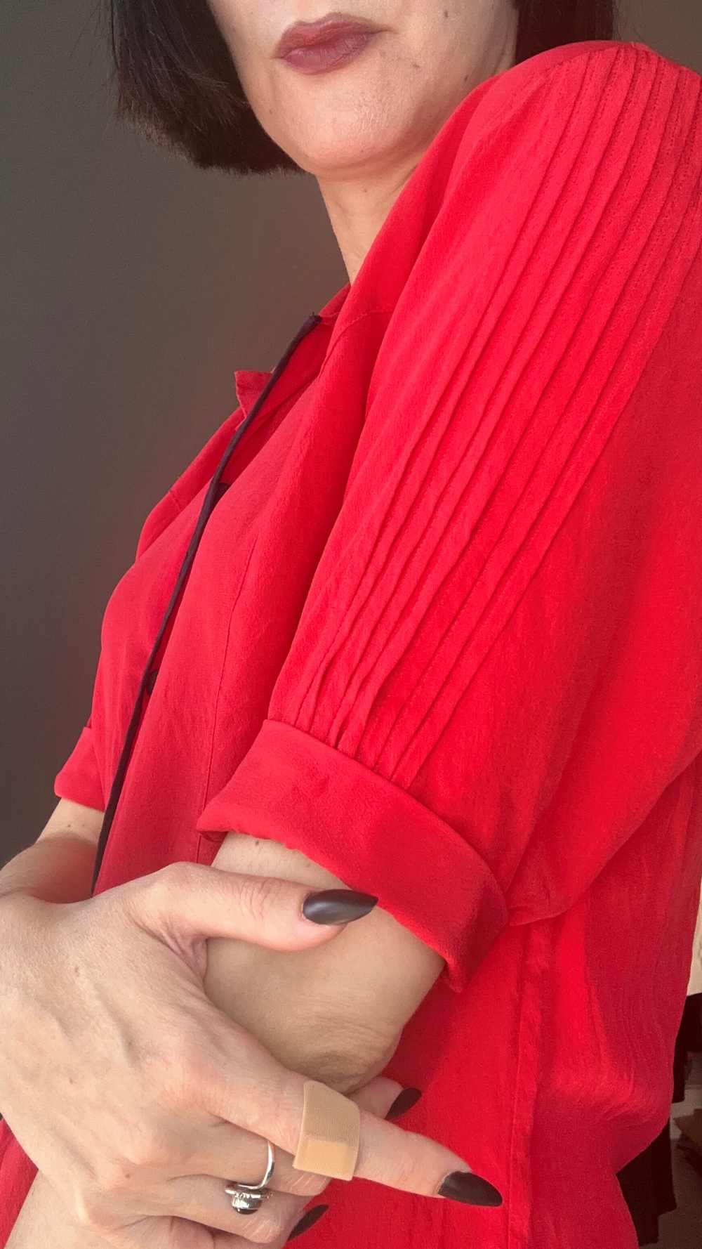 Camicetta rossa seta