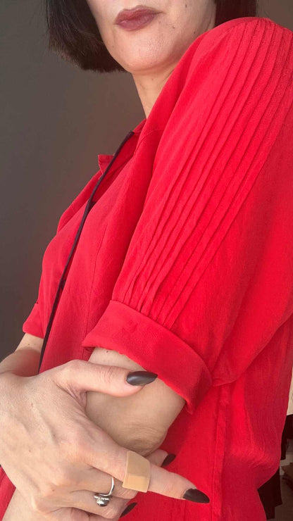 Camicetta rossa seta