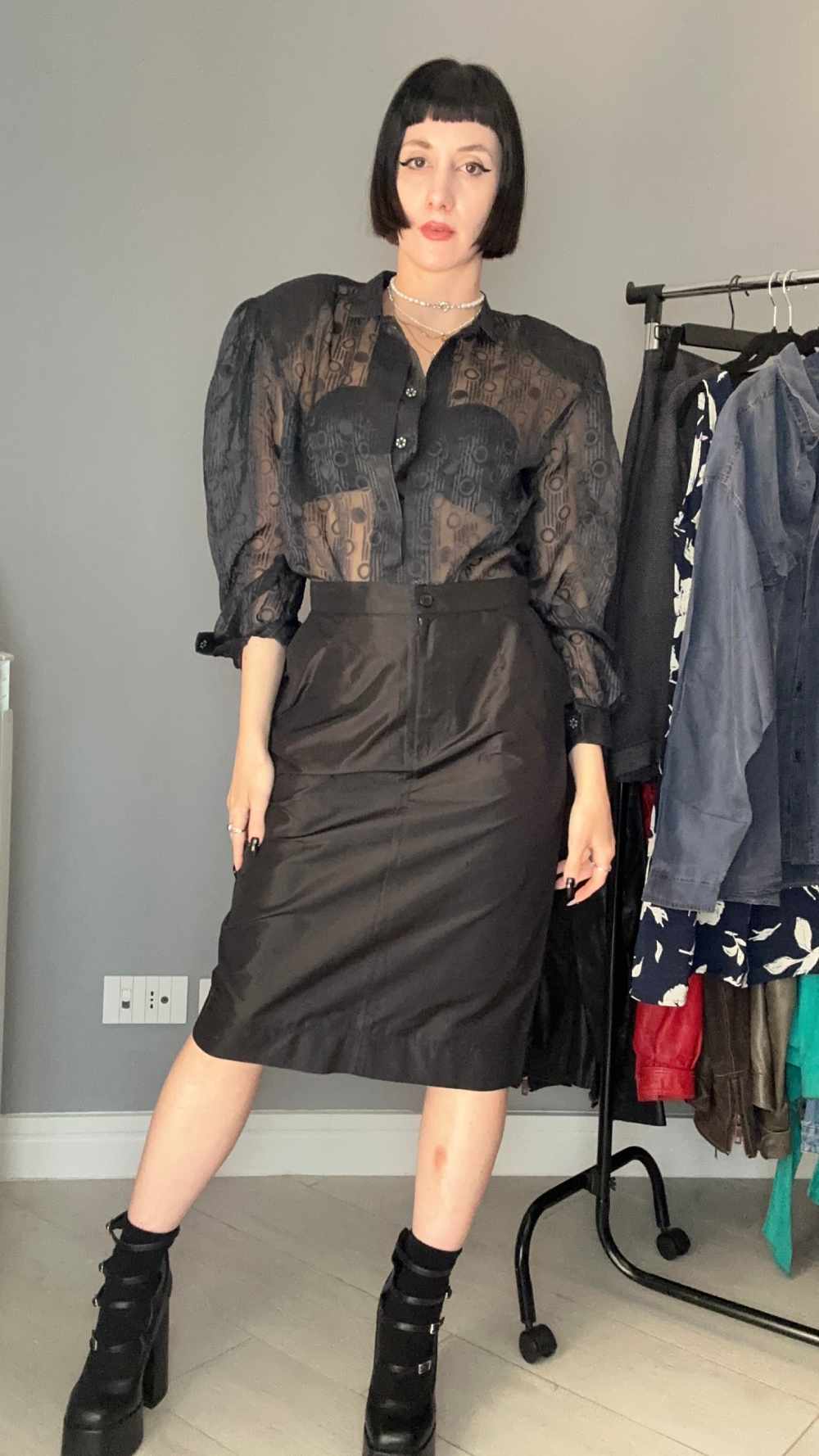 Camicia dark elegance