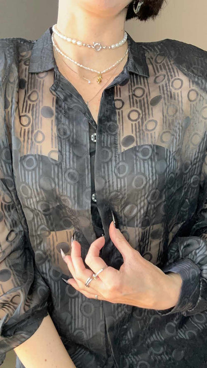 Camicia dark elegance