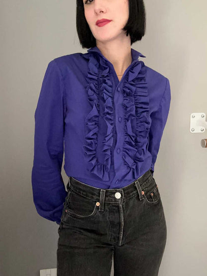 Camicia STEVIE viola con rouges