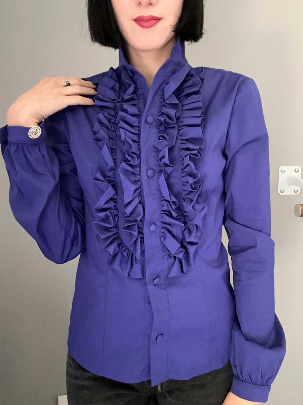 Camicia STEVIE viola con rouges