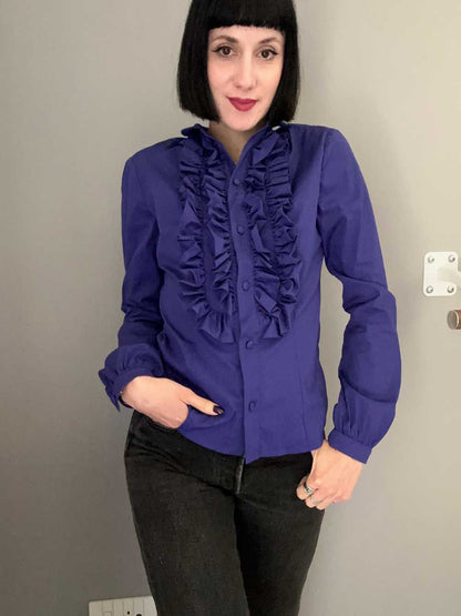 Camicia STEVIE viola con rouges