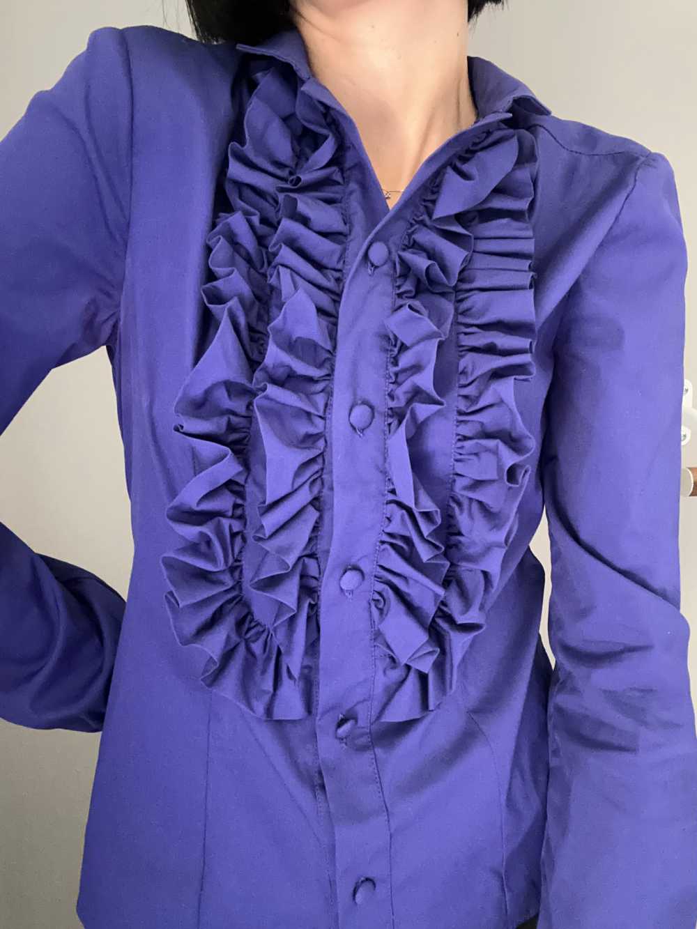 Camicia STEVIE viola con rouges