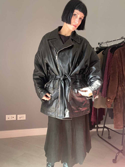 Chiodo vera pelle anni 80