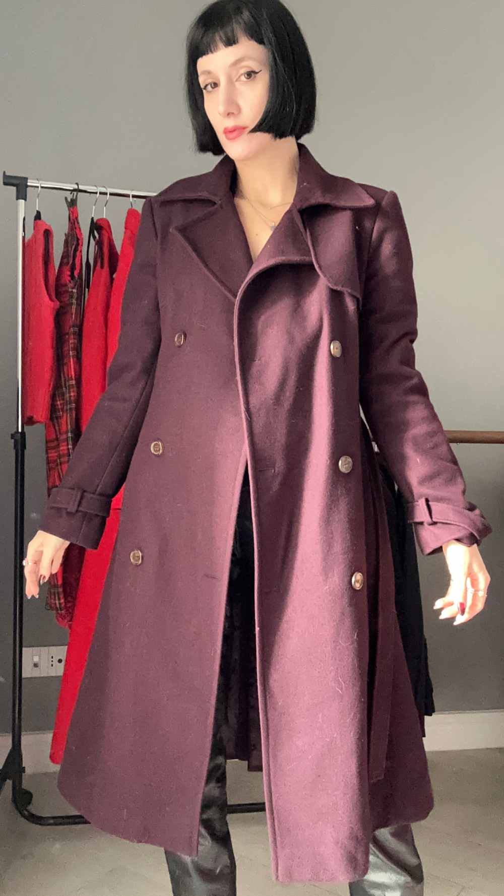 Cappotto viola