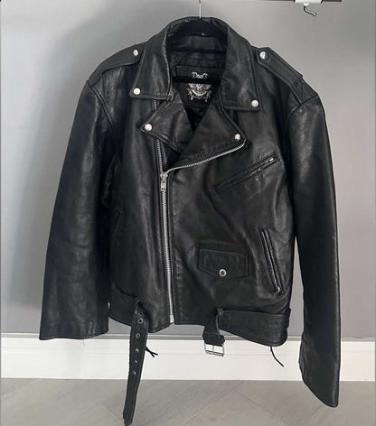 Chiodo vintage vera pelle