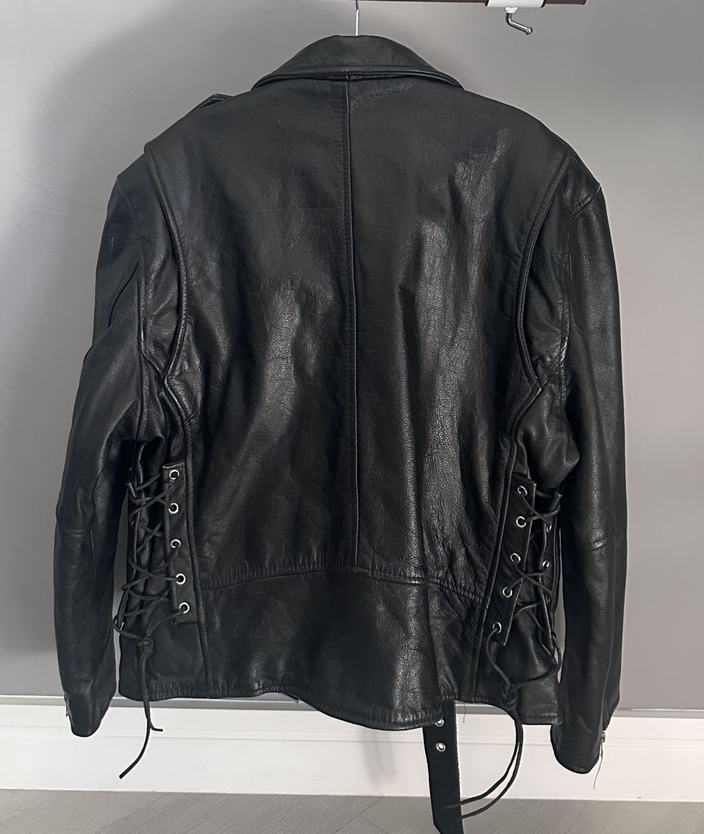 Chiodo vintage vera pelle