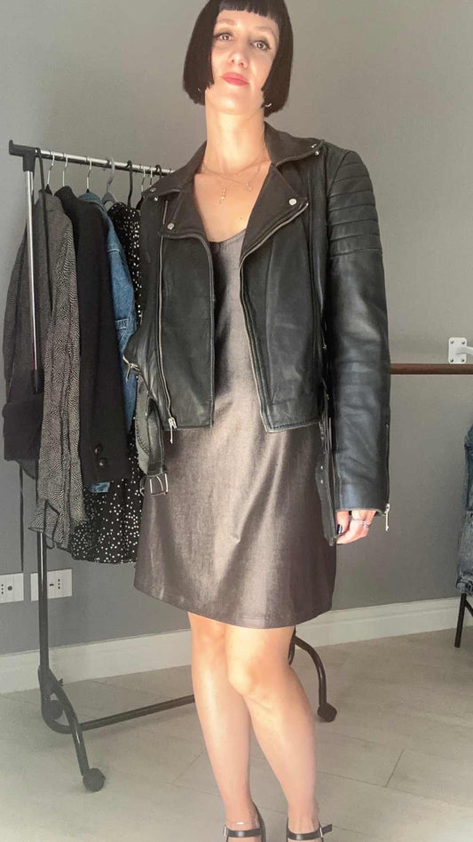 Chiodo piccolo vera pelle