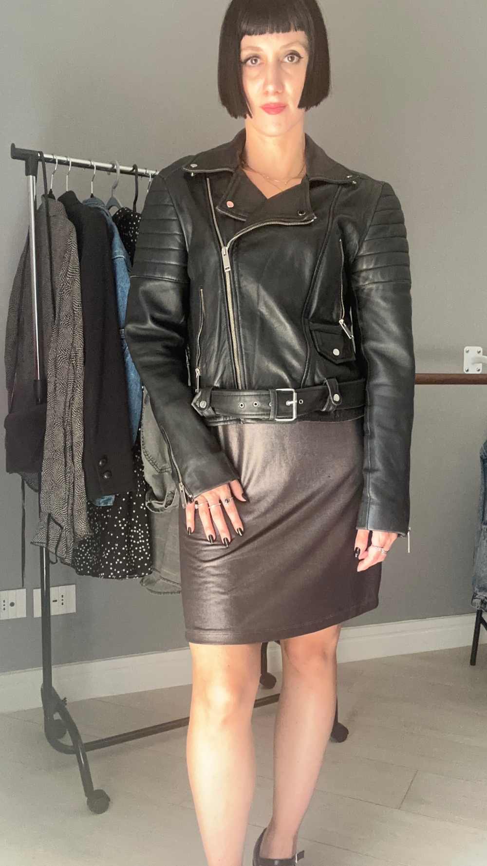 Chiodo piccolo vera pelle