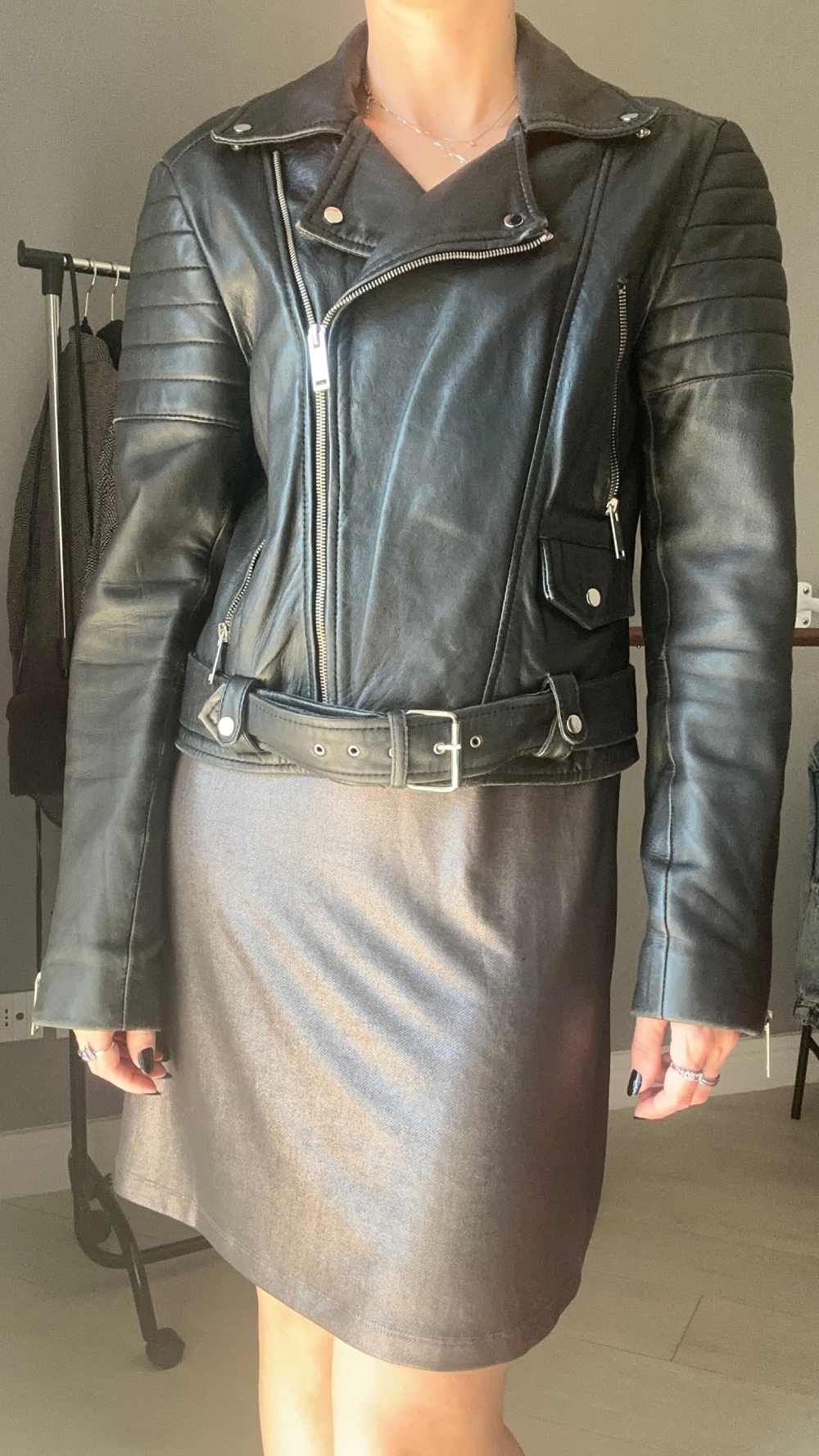 Chiodo piccolo vera pelle