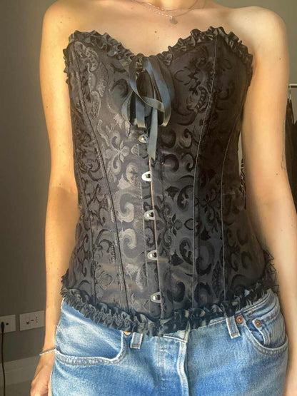 Corpetto nero goth
