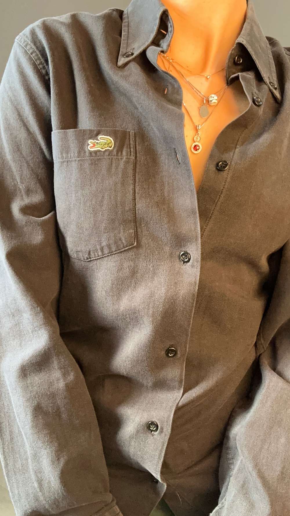 Camicia nera Lacoste