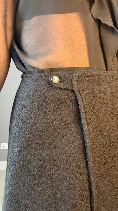 Gonna portafoglio in lana