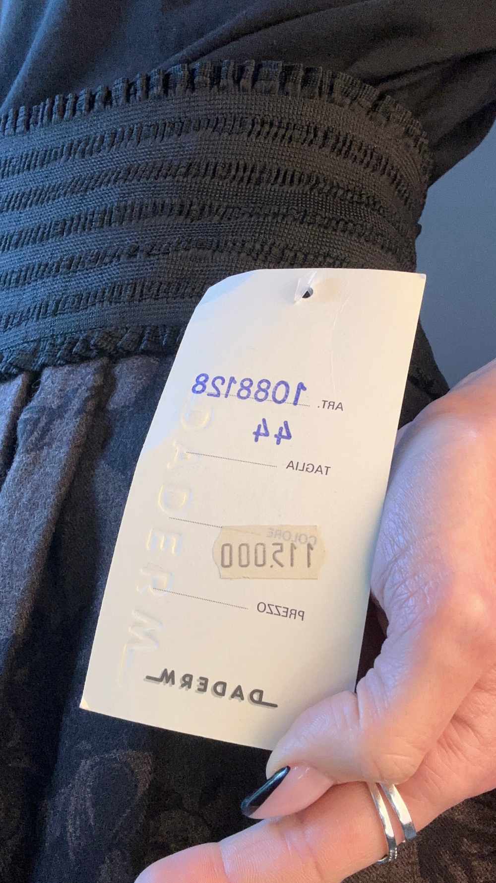 Gonna marrone anni '80