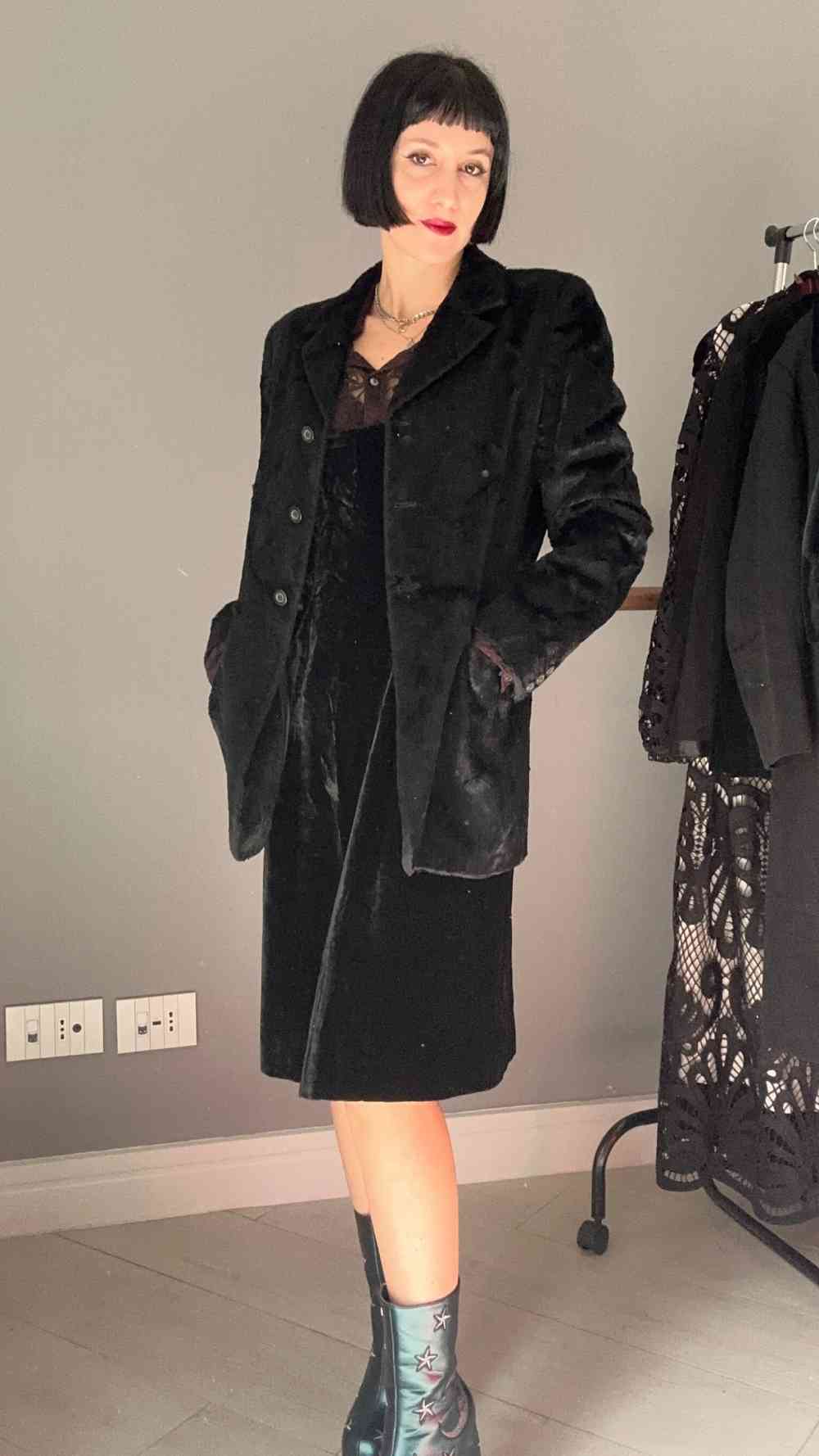 Giacca pelliccia sintetica