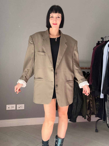 Giacca oversize verde