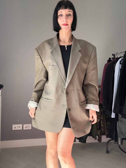 Giacca oversize verde