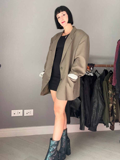 Giacca oversize verde