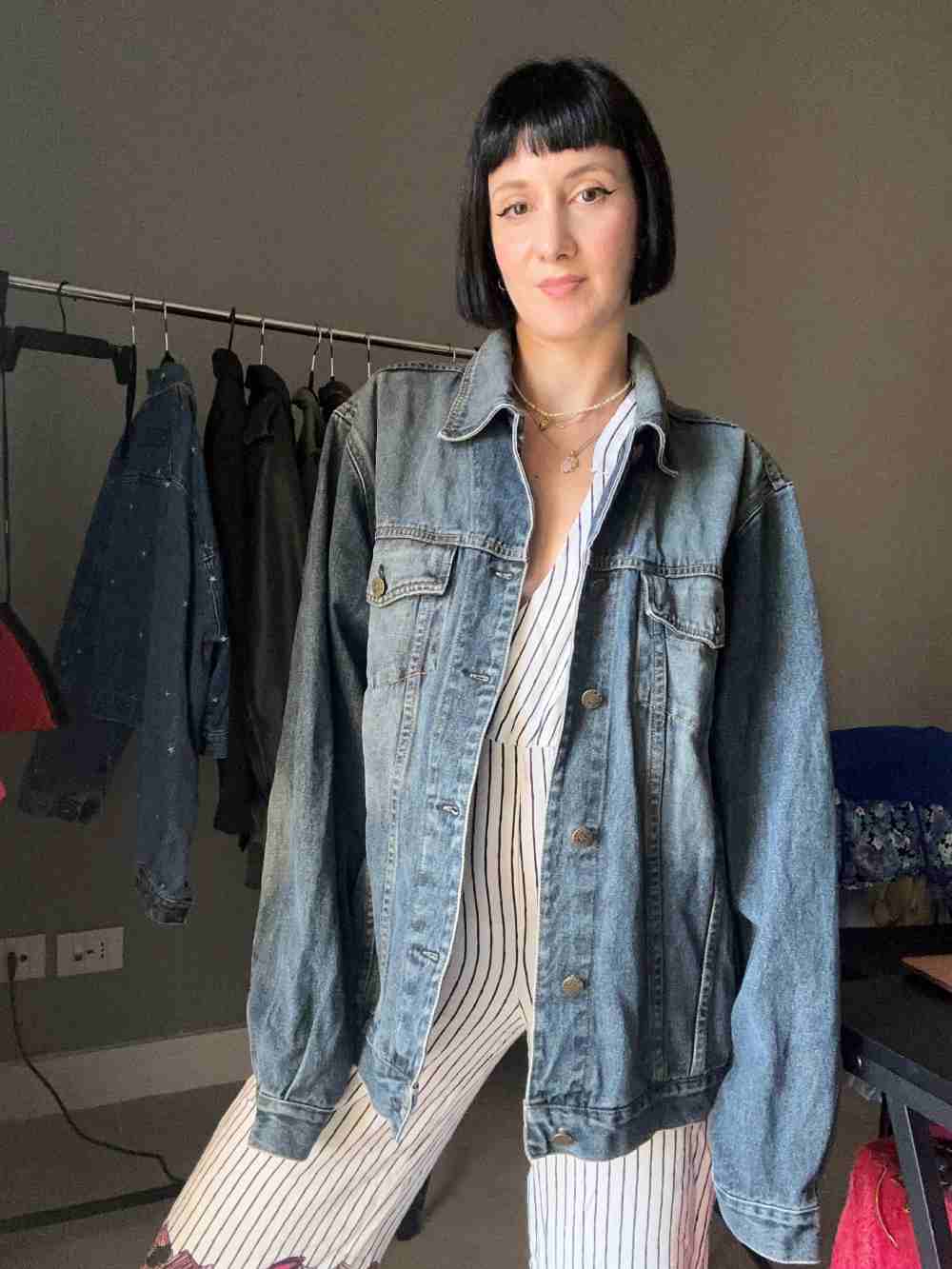 Giubbotto in denim classico