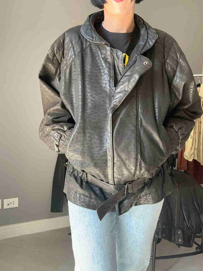 Giubbotto di pelle anni 80