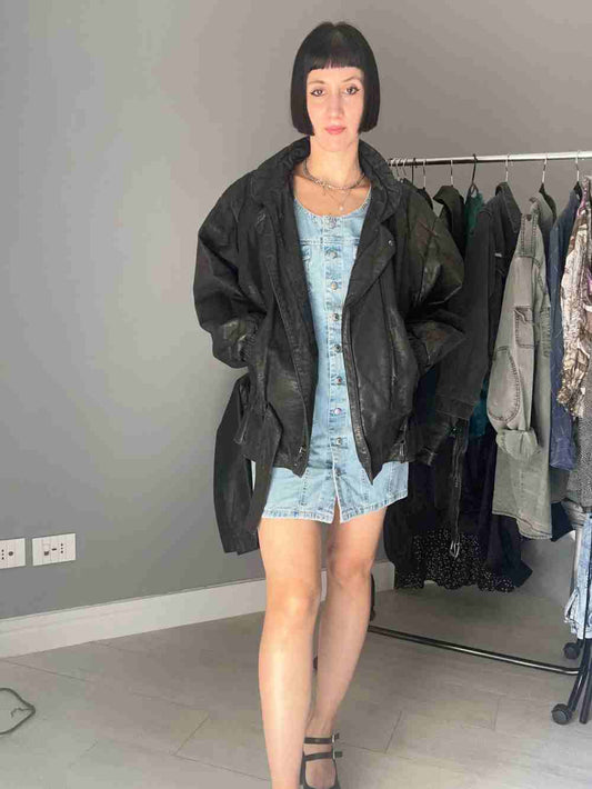 Giubbotto di pelle anni 80