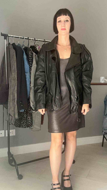 Chiodo di vera pelle anni 80