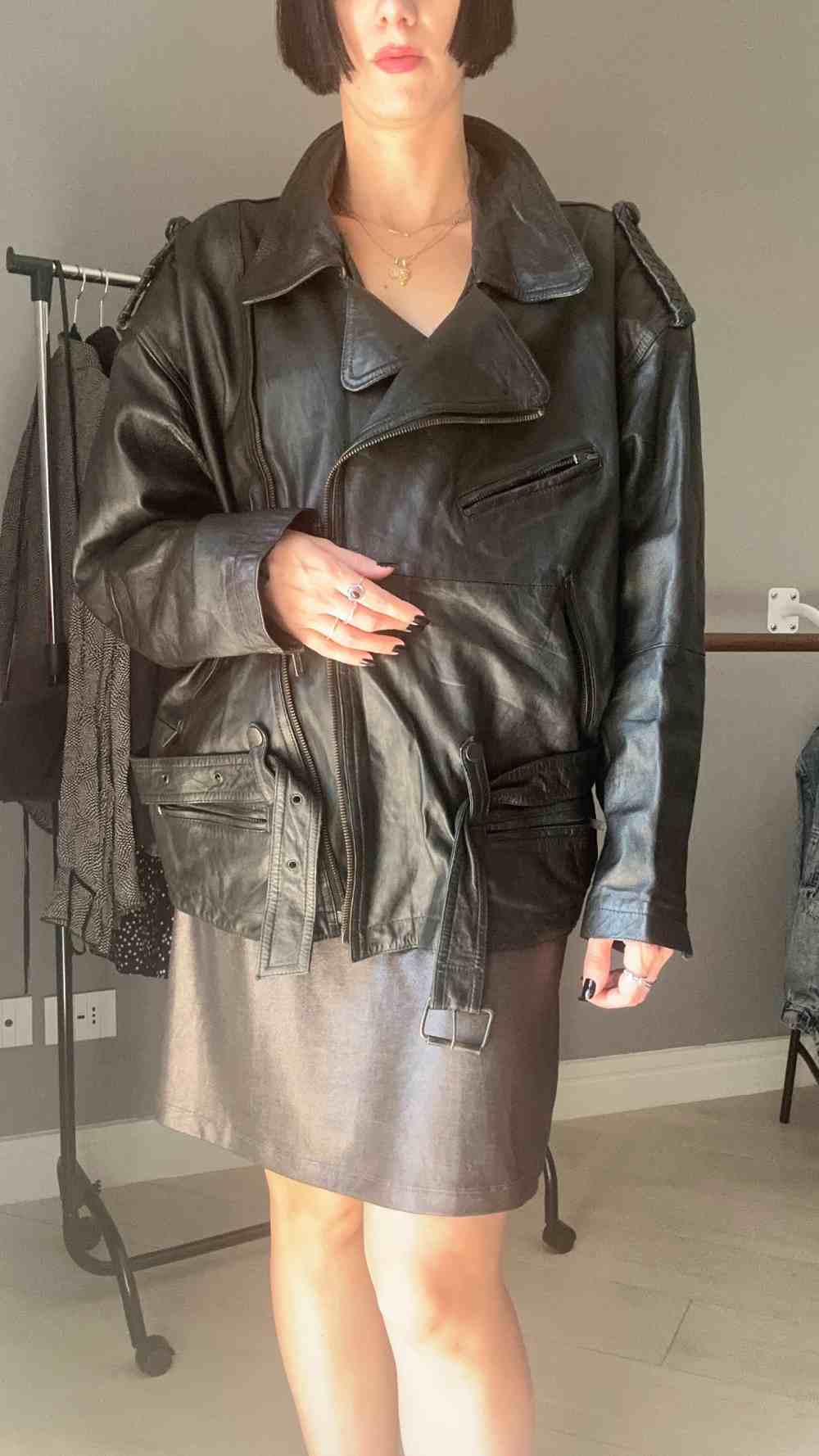 Chiodo di vera pelle anni 80