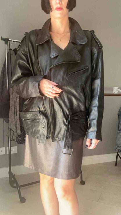 Chiodo di vera pelle anni 80