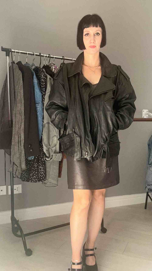 Chiodo di vera pelle anni 80