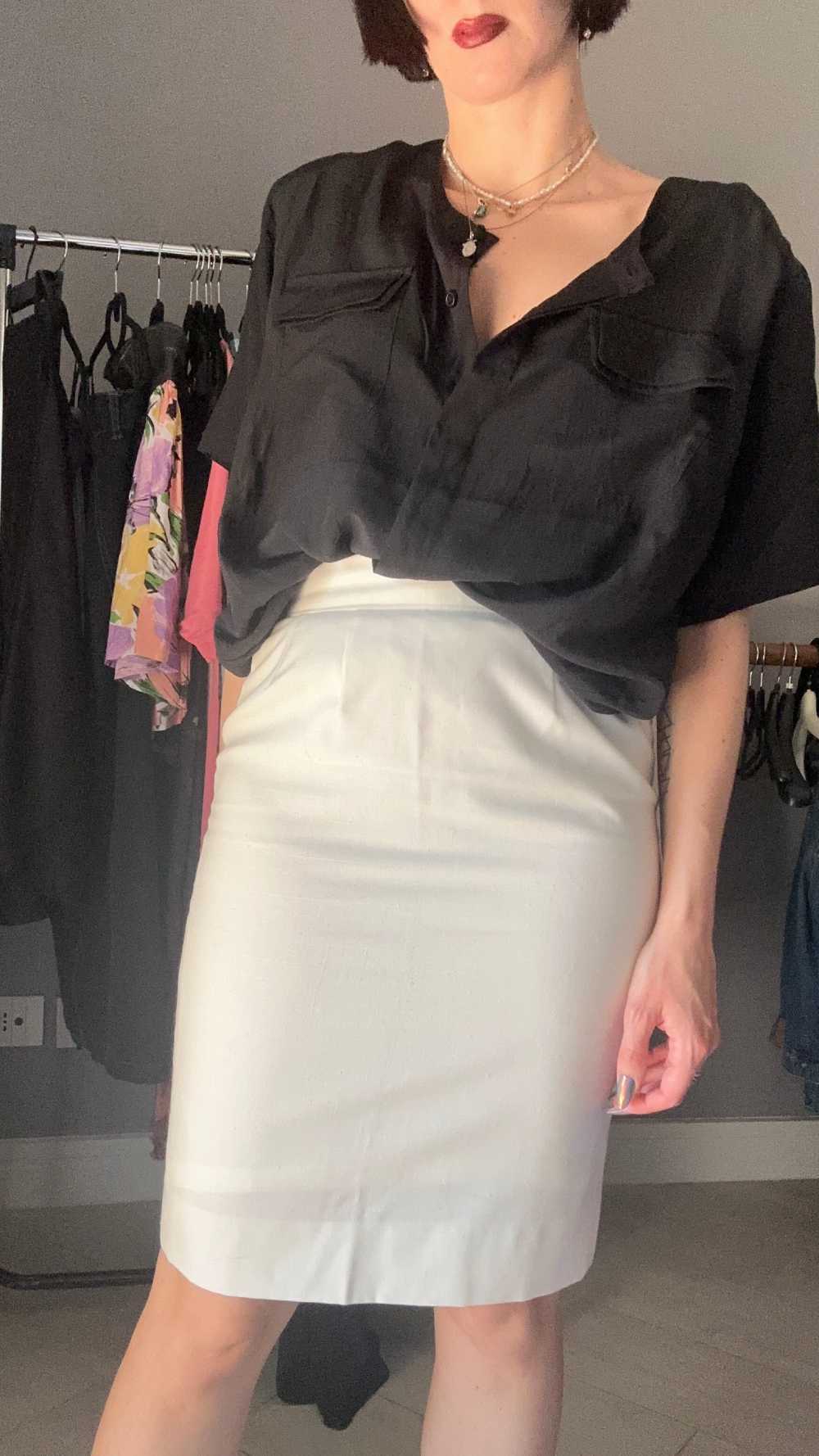 Moon skirt in lino