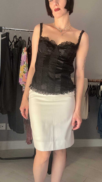 Moon skirt in lino