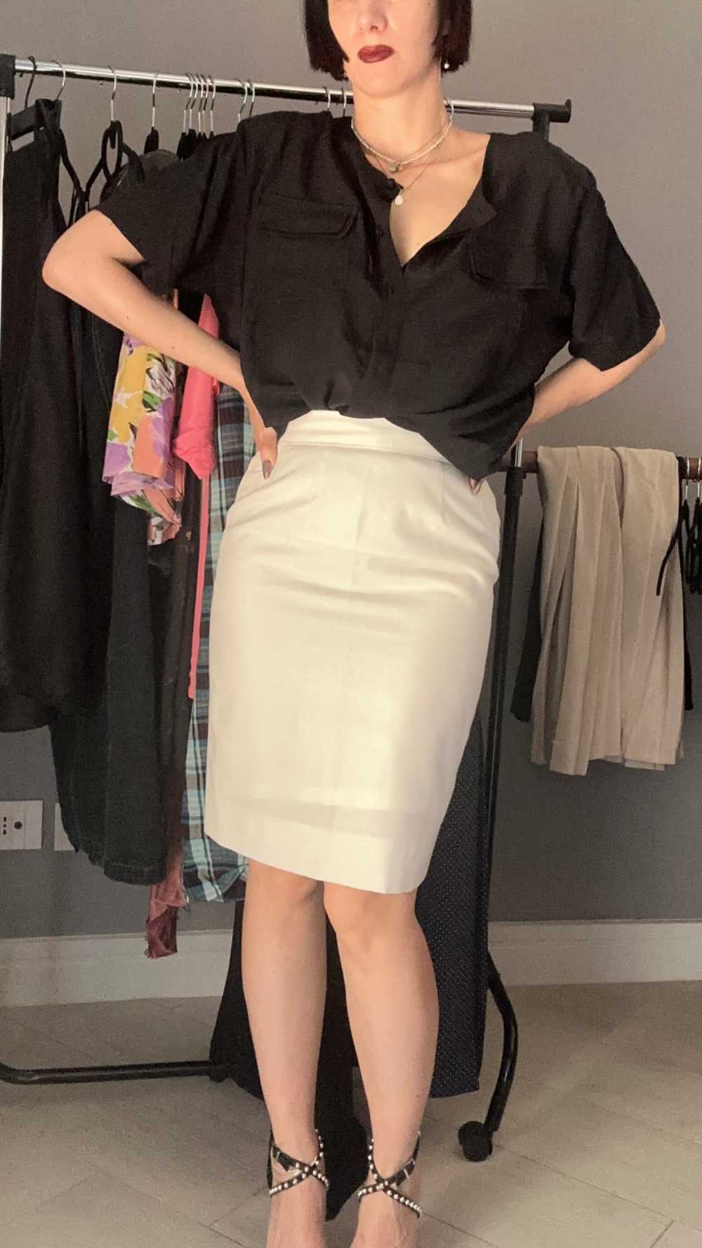 Moon skirt in lino