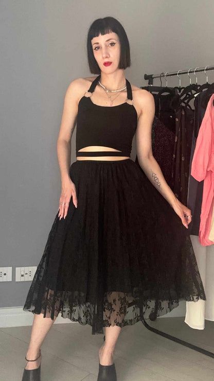 Gonna black lace