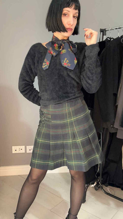 Gonna pantaloncino tartan