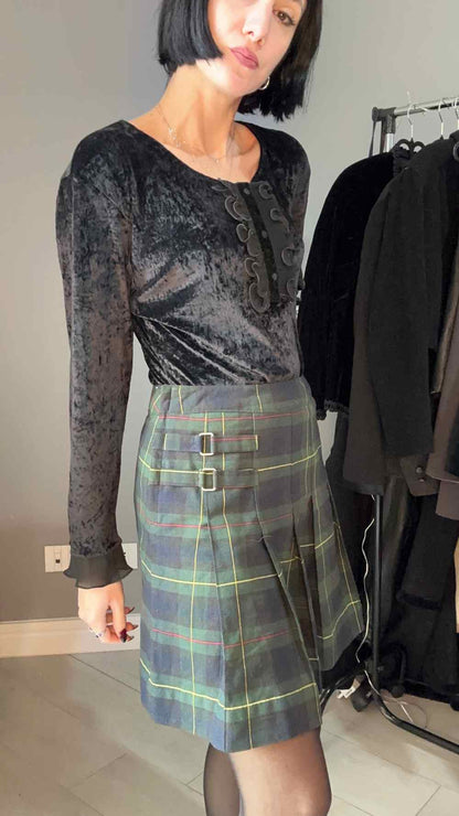 Gonna pantaloncino tartan