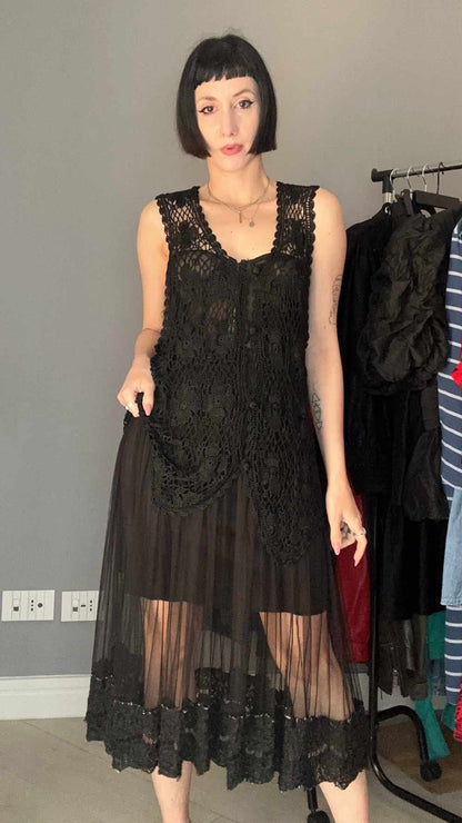 Gonna tulle e pizzo