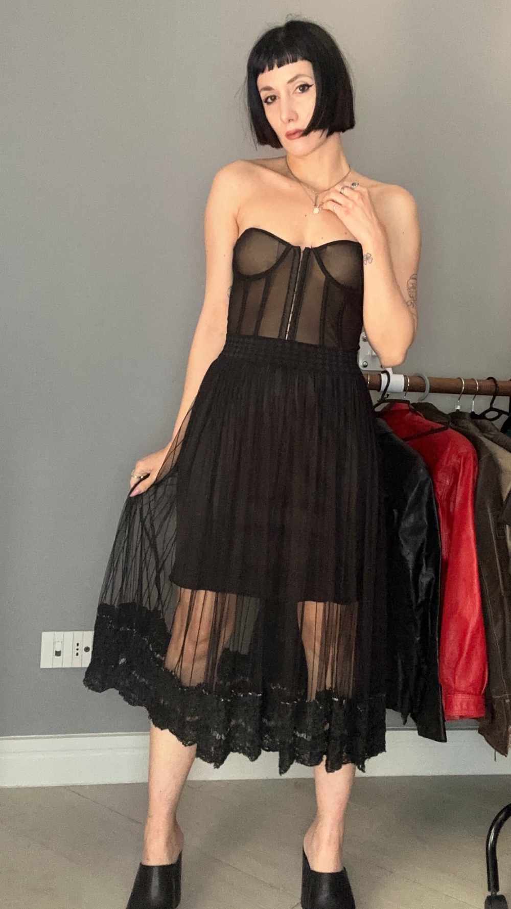 Gonna tulle e pizzo
