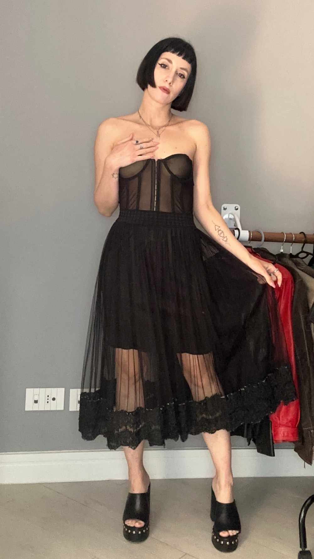 Gonna tulle e pizzo