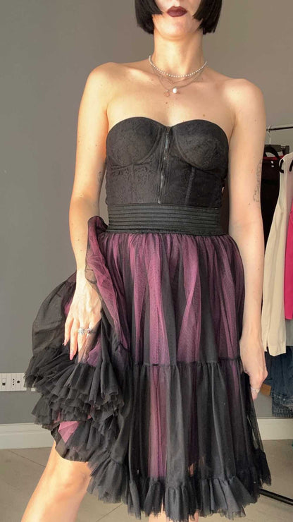 Rock romantic tulle skirt