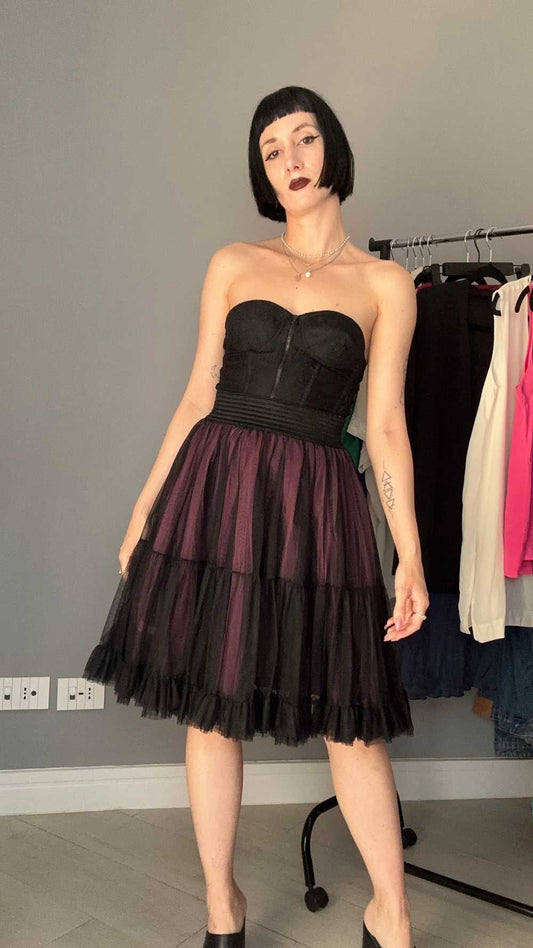 Rock romantic tulle skirt