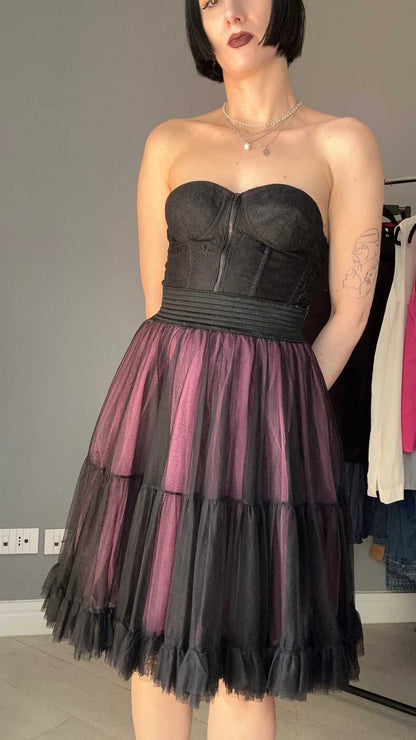 Rock romantic tulle skirt