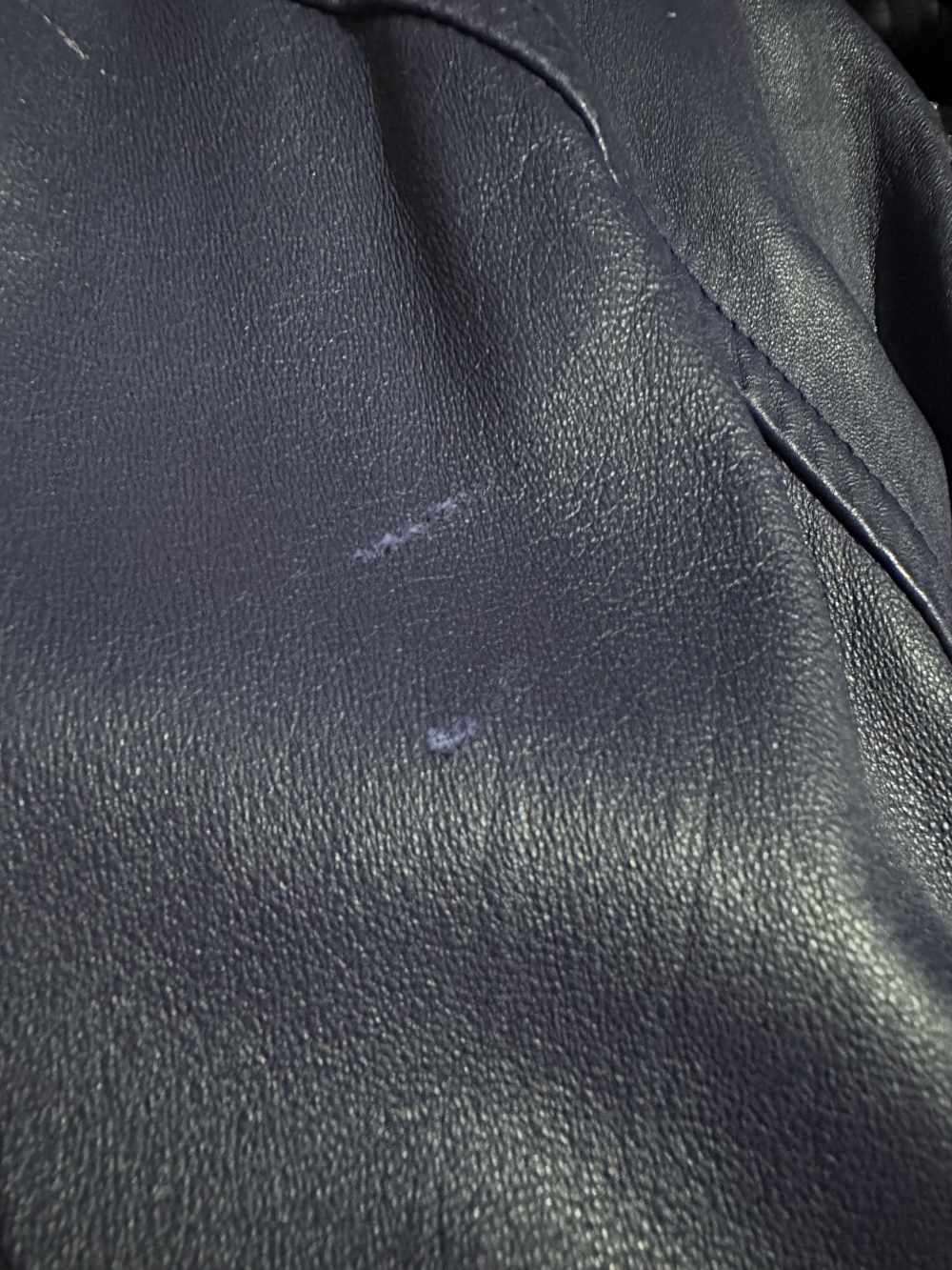 Giacca di pelle viola