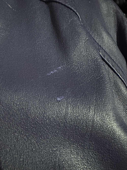 Giacca di pelle viola