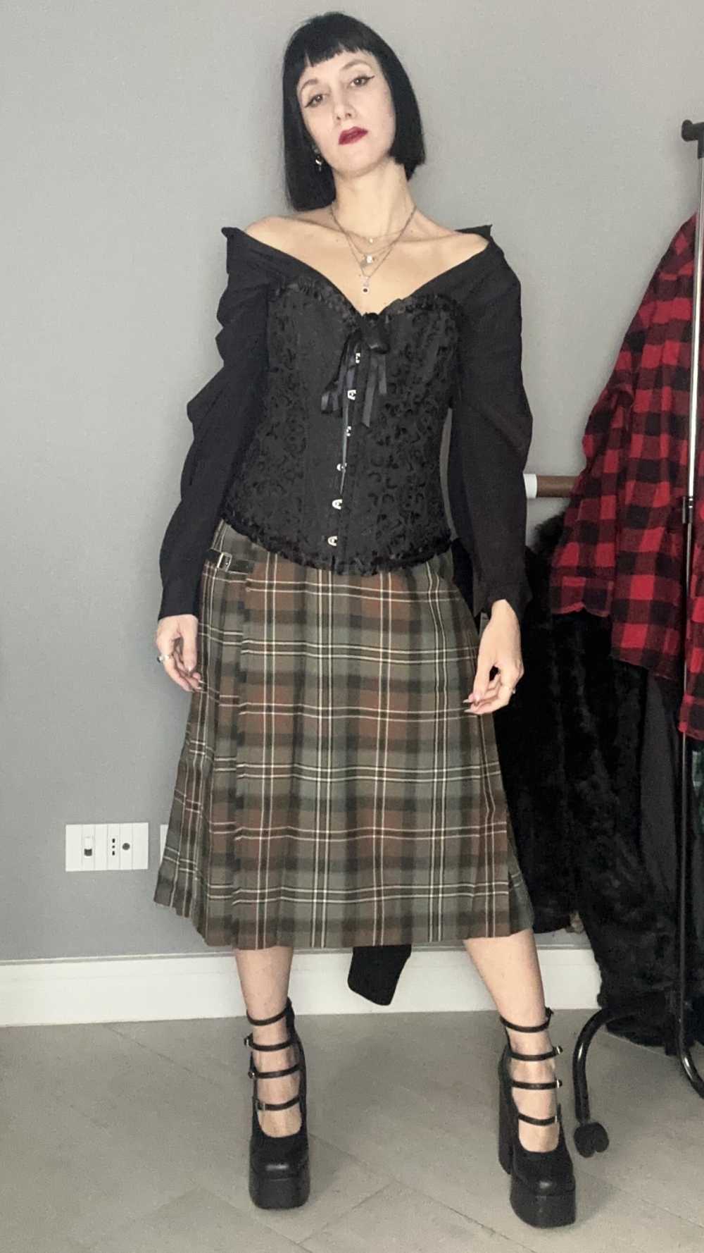 Kilt blu colomba