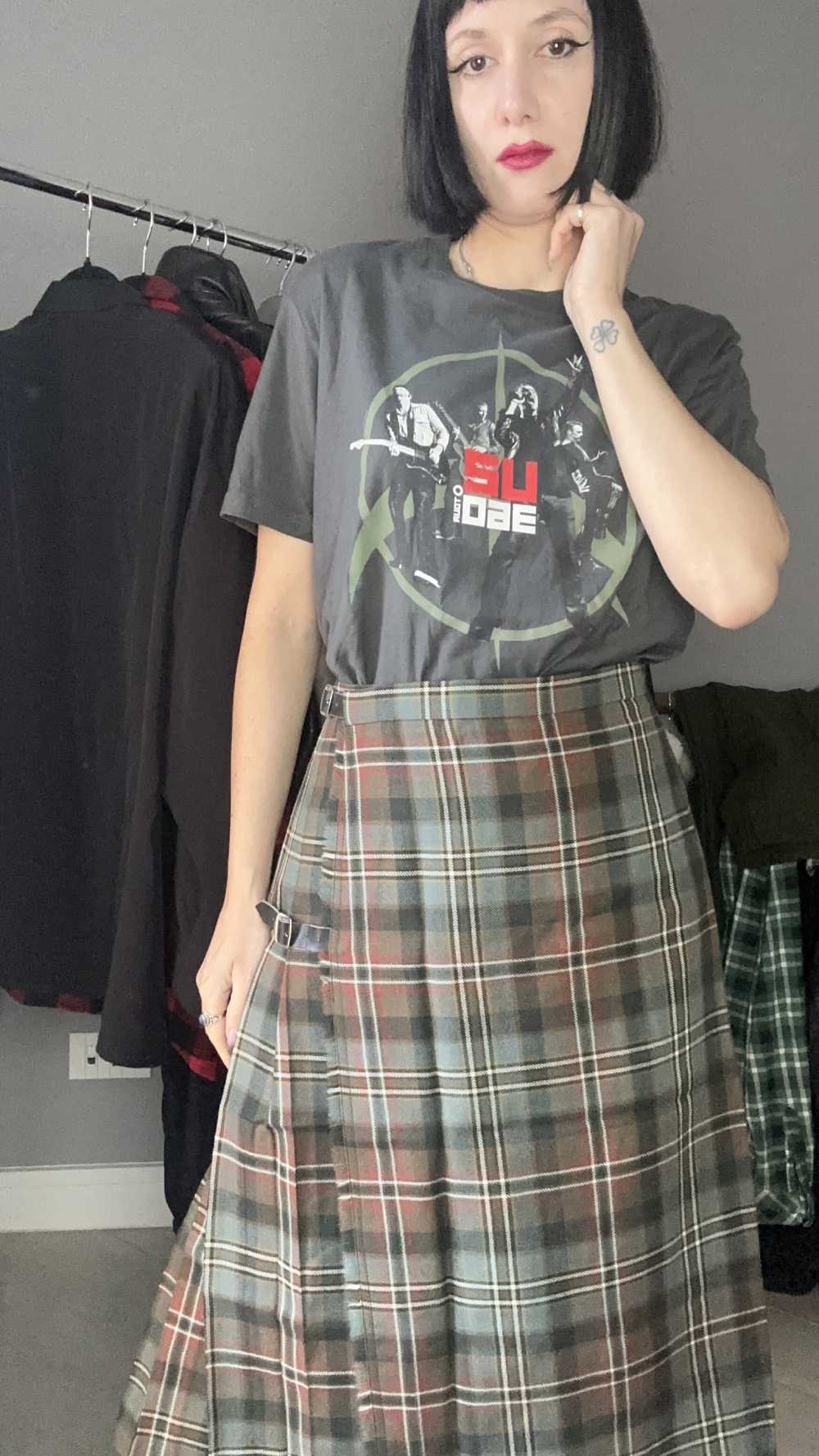 Kilt blu colomba