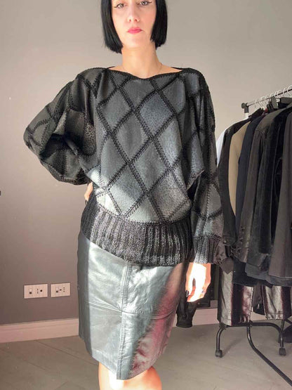 Maglia sartoriale in pelle