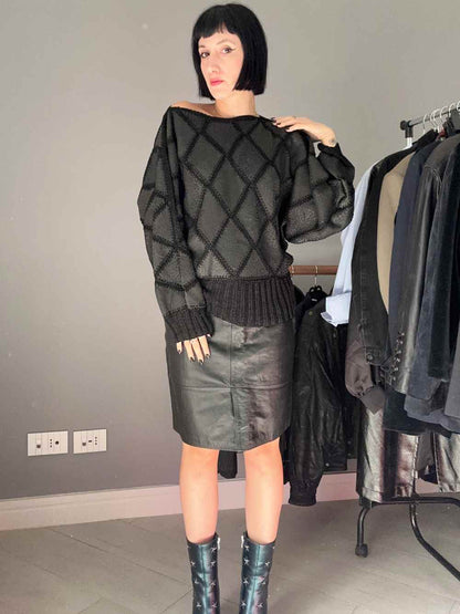 Maglia sartoriale in pelle